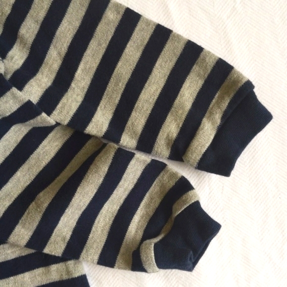 cherokee striped snap footie sleeper pajamas 3 months baby boy - Picture 4 of 6
